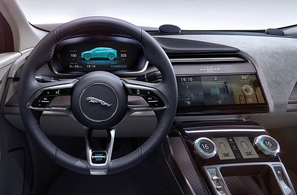 Technological Features in the Jaguar All-Electric I-Pace SUV Concept