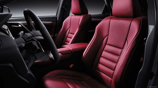 Interior of 2017 Lexus RX 450h F Sport