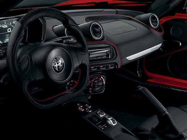 Interior of 2018 Alfa Romeo 4C