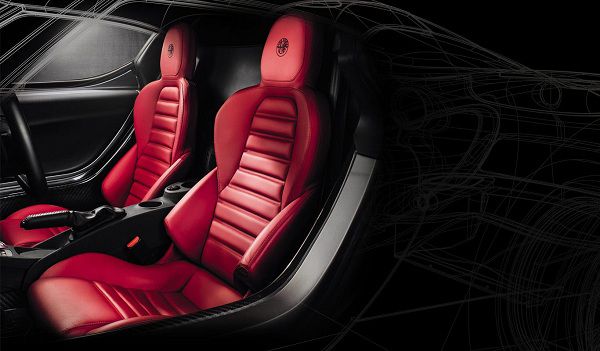 Interior of the 2018 Alfa Romeo 4C