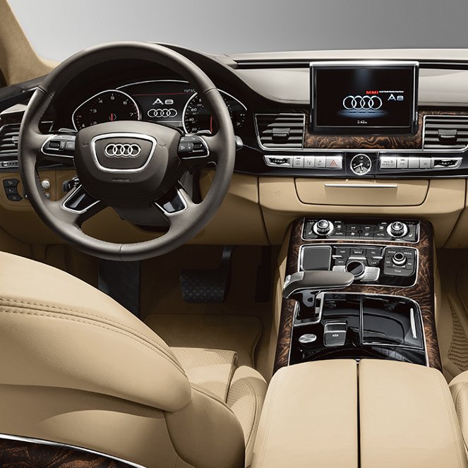 Interior of 2018 Audi A8