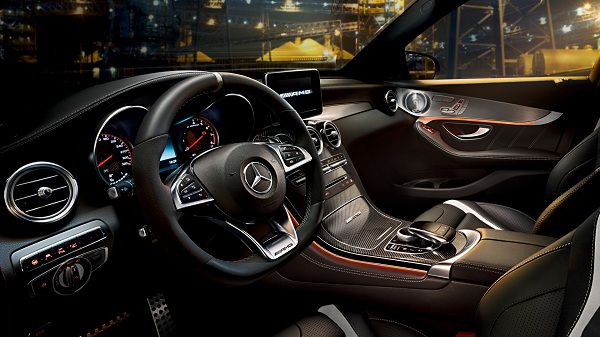 Interior of 2018 Mercedes-AMG GLC 63 S Coupe